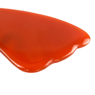 2024 Natual Carnelian Gua Sha Scraping Massage Board Red Agate Guasha Gezichtsmassage voor het hele lichaam Crystal Spa Tool