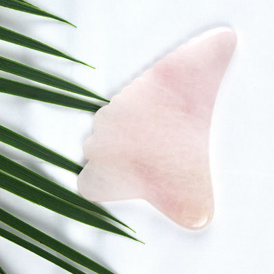 2024 Wing Shape Rose Quartz Gua Sha Scraping Board Roze Crystal Guasha Gezichtsmassageapparaat Body Massage Spa Tool voor Massage Tools