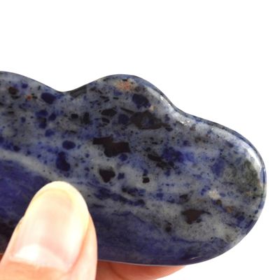Lichaamsmassage Blauwe stippen zeepaard Sodalite Gua Sha Gereedschappen voor gezichts- en lichaamshuidmassage in Guasha SPA-therapie