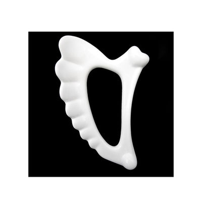 Gezichtstherapie Keramisch Gua Sha Board Gepersonaliseerd Logo voor Gezichtsmassage Gereedschap Fysiotherapie