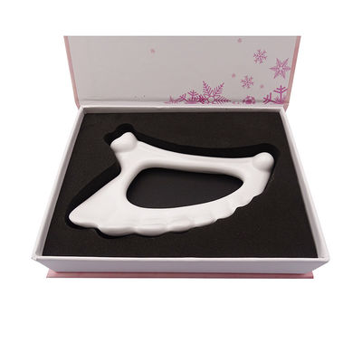 Gezichtstherapie Keramisch Gua Sha Board Gepersonaliseerd Logo voor Gezichtsmassage Gereedschap Fysiotherapie