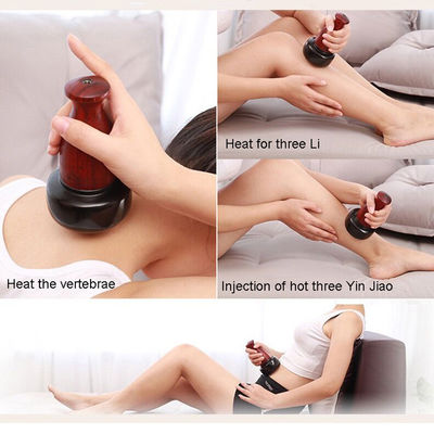 Hot Compress Smart Face Lifting Electric Bian Stone Guasha Board Cupping Massage voor lichaamsfunctie Moxibustiebehandeling