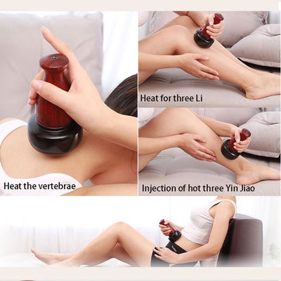 Elektrische Gua Sha Cupping Massager Warme steentherapie voor het ontspannen van spieren Huid schrapen en moxibustie behandeling op het lichaam