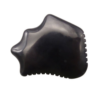 Natural Black Obsidian Gua Sha Board voor gezichtsrugmassage Relax Therapie Guasha Tool Huidverzorging Schrapen