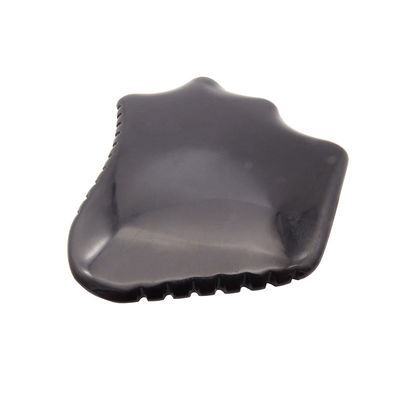Natural Black Obsidian Gua Sha Board voor gezichtsrugmassage Relax Therapie Guasha Tool Huidverzorging Schrapen