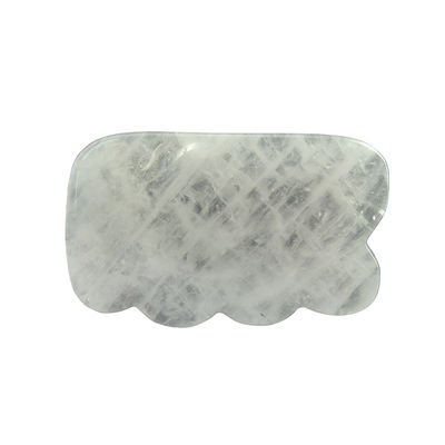 Witte kristal Gua Sha Natuurlijke Jade Guasha Gezichtsgereedschap voor lichaamsmassage SPA Acupunctuur Gezicht Nek en Oog Huidverzorging Gift