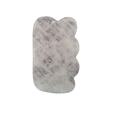 Witte kristal Gua Sha Natuurlijke Jade Guasha Gezichtsgereedschap voor lichaamsmassage SPA Acupunctuur Gezicht Nek en Oog Huidverzorging Gift