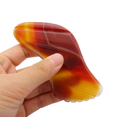 Rode Agate Gua Sha Massage Tool voor SPA Acupunctuur Therapie en Gezicht en lichaam Massage Health Care Beaut