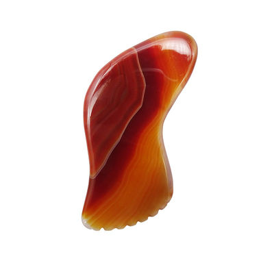 Rode Agate Gua Sha Massage Tool voor SPA Acupunctuur Therapie en Gezicht en lichaam Massage Health Care Beaut