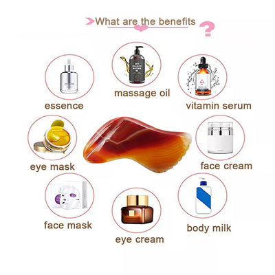 Rode Agate Gua Sha Massage Tool voor SPA Acupunctuur Therapie en Gezicht en lichaam Massage Health Care Beaut