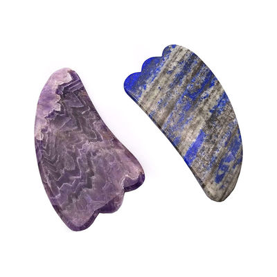 Natuurlijke anti-aging gezichtsmassager Handheld voor Draagbare Vrouwelijke Draagbare Massage Schrapen Amethyst Lapis