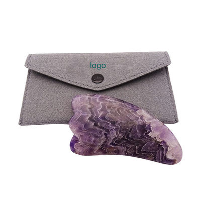 Natuurlijke anti-aging gezichtsmassager Handheld voor Draagbare Vrouwelijke Draagbare Massage Schrapen Amethyst Lapis