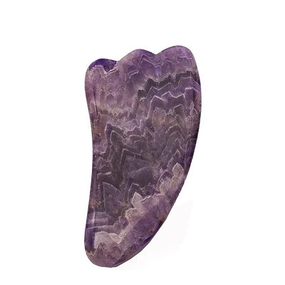 Natuurlijke anti-aging gezichtsmassager Handheld voor Draagbare Vrouwelijke Draagbare Massage Schrapen Amethyst Lapis