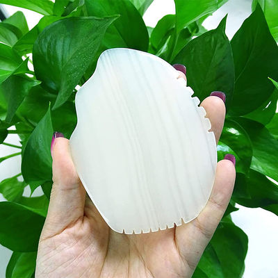 Massage/Lifting Versterking/Anti-Aging Functie Natuurlijke Afghaanse Witte Jade Gua Sha Board voor Massage Spa Acupunctuur Therapie