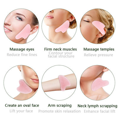 Draagbare natuurlijke Jade Gua Sha Stone Massage Tool voor Gezicht Nek Huid Lifting Rimpel Remover Schoonheidsverzorging Fysiotherapie