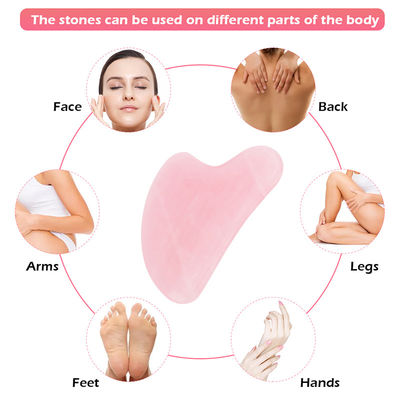 Draagbare natuurlijke Jade Gua Sha Stone Massage Tool voor Gezicht Nek Huid Lifting Rimpel Remover Schoonheidsverzorging Fysiotherapie