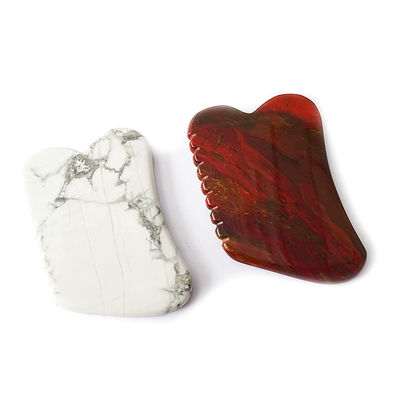 OEM/ODM ondersteunde natuurlijke gezichtsmassage Gua Sha Stone Mookaite Wit Turquoise Guasha voor het verminderen van fijne gezichtslijnen