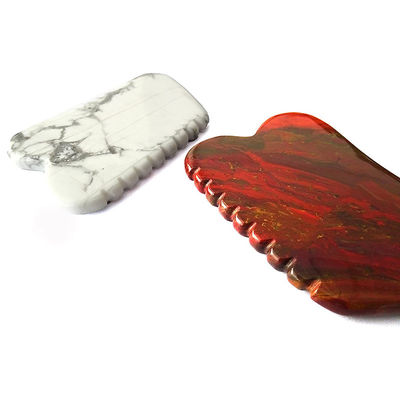 OEM/ODM ondersteunde natuurlijke gezichtsmassage Gua Sha Stone Mookaite Wit Turquoise Guasha voor het verminderen van fijne gezichtslijnen