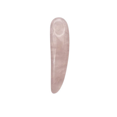 Rozenkwartslepel voor gua sha en cosmetica schoonheidstaaf applicator spatula