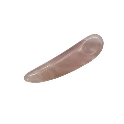Rozenkwartslepel voor gua sha en cosmetica schoonheidstaaf applicator spatula