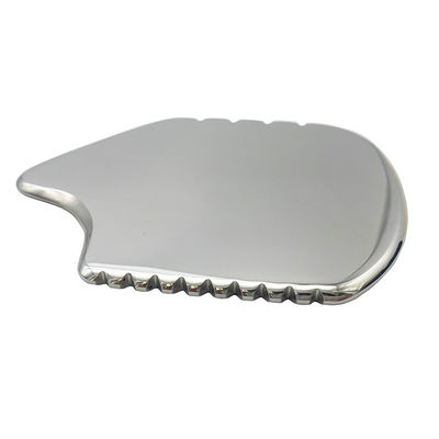 Zilver Gua Sha Gezichtsgereedschap Roestvrij staal Guasha Board voor SPA Acupunctuur voor het lichaam Gezicht Nek en Oog Huidverzorging Geschenk voor Vrouw