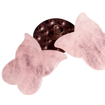 Gezichtsmassageapparaat Vlindervorm Jade Guasha Massageplaat Natuursteen Gua Sha Schraper voor Nek Lichaam Acupunctuur Spa