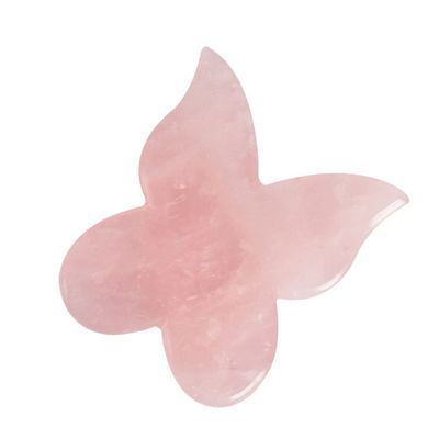 Gezichtsmassageapparaat Vlindervorm Jade Guasha Massageplaat Natuursteen Gua Sha Schraper voor Nek Lichaam Acupunctuur Spa