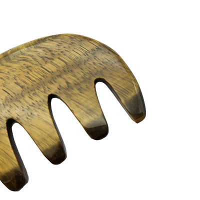 Meridian Care Jade Comb Natuurlijke Tiger Eye Stone Gua Sha Scraper voor hoofd en hoofdhuid massage