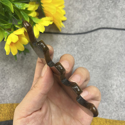 Meridian Care Jade Comb Natuurlijke Tiger Eye Stone Gua Sha Scraper voor hoofd en hoofdhuid massage