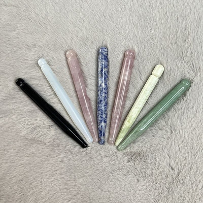 OEM ODM Natural Rose Quartz Guasha Massage Stick Naald Spierverlichting Lichaam Gua Sha Massager Point Roller Guasha Tool