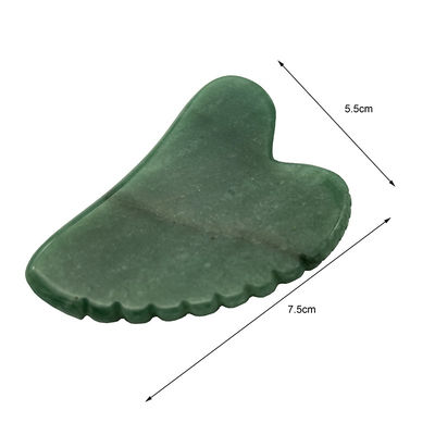 Gezichtsschrapen Huidlifting met groene Aventurine Gua Sha en hartvormig ontwerp