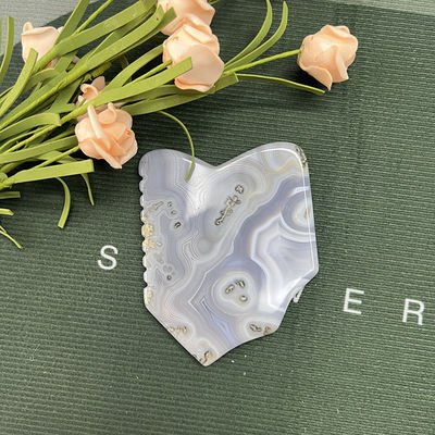 Grijs Agate Gezicht Guasha Huid Lifting Firming Natuurlijke Hand Healing Jade Gua Sha Massage Tool voor het vastmaken van het gezicht en de huid
