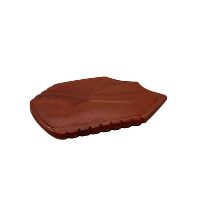 Rood Jasper Gezicht Guasha Huid Lifting Firming Natuurlijke Hand Healing Jade Gua Sha Gezicht Massage Tool Draagbaar en Handheld