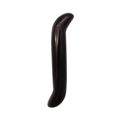 Natuurlijke Obsidian S-vormige massagestok Crystal Healing Yoni Wand Massager Stick voor gezicht en lichaam verjonging