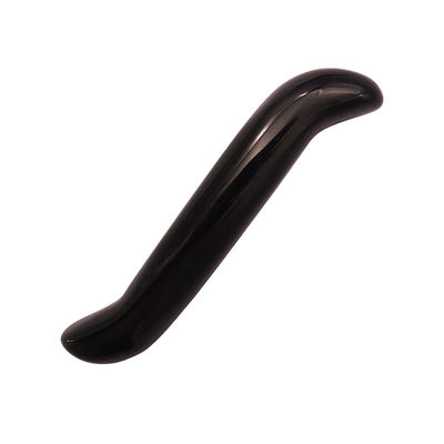 Natuurlijke Obsidian S-vormige massagestok Crystal Healing Yoni Wand Massager Stick voor gezicht en lichaam verjonging