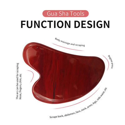 Massager Hartvorm Gua Sha Board Jade Steen voor gezichtsmassage SPA Acupunctuur Therapie Behandeling