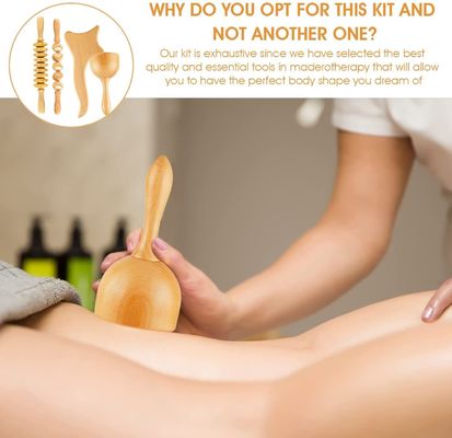 Houten Gua Sha massagestikken voor natuurlijke koolzuurhoudende SPA therapie en lichaamsmassage