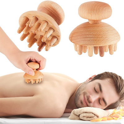 Houten Hoofd Guasha Board voor Cosmetologie Massagetool Anti-cellulitis Lymfatische drainage Lichaamsvorming Houttherapie