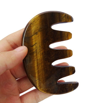 Gepersonaliseerd logo beschikbaard Gua Sha Comb Massage Tool voor het verbeteren van de bloedsomloop op het hoofd van het gezicht