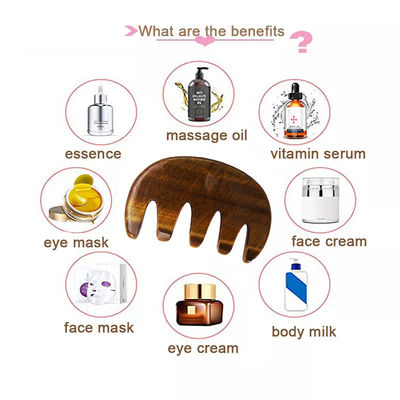 Gepersonaliseerd logo beschikbaard Gua Sha Comb Massage Tool voor het verbeteren van de bloedsomloop op het hoofd van het gezicht