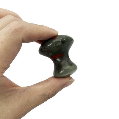 2024 Bloedsteen Grijze Agate Jade Steen Gua Sha Champignon Massage Steen voor het verminderen van fijne lijntjes op het gezicht Nek Lichaam