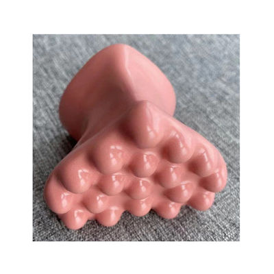 Gepersonaliseerd Logo Roze 3D Hartvormige Universele Keramische Gua Sha Schrapen Massage Tool voor Oog Gezicht Nek Huid Lichaam Massager