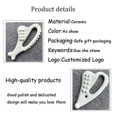 Gezichtsschrapen Body Massager Gua Sha voor Gezichtsfunctie Keramische Guasha Massage Tool