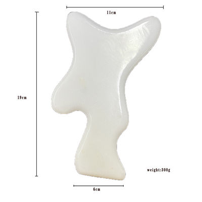 Body sculpting tools grote witte jade schrapen massagetools voor lymfatische drainage en gua sha therapie