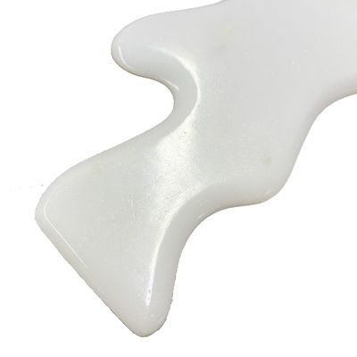 Body sculpting tools grote witte jade schrapen massagetools voor lymfatische drainage en gua sha therapie