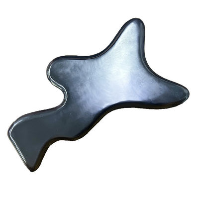 Lichaamsverzorgingsproducten Gua Sha Board Logo Support Custom Custom Logo Polygonaal Zwart Bianstone Jade Massage Tool
