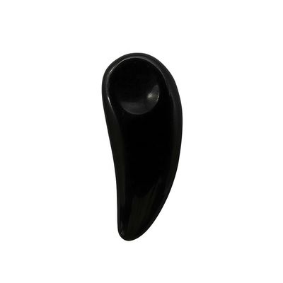 Zwarte gezichtsmassage Mini Obsidian Cosmetische Guasha Lepel Oogcrème Make-up Scoop Spatula Stick voor oogverlichting massage