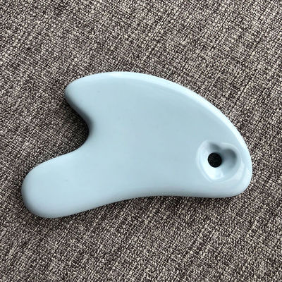 Witte hartvorm keramische Gua Sha massagebord Gua Sha gezichtsmiddelen voor alle huidtypes Schoon anti-veroudering