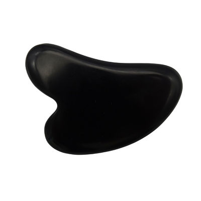 Natuurlijke Zwarte Bian Steen Hartvorm Gua Sha Massage Tool voor Spa ontspannende meditatie