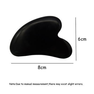 Natuurlijke Zwarte Bian Steen Hartvorm Gua Sha Massage Tool voor Spa ontspannende meditatie